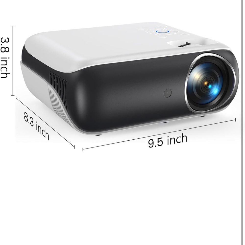 Compact Black and White Projector